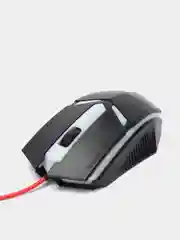 Черный мышь компьютерная проводная игровая, 1200 dpi, 130см, пластик