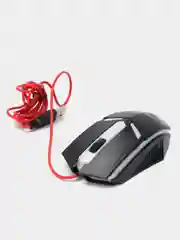 Черный мышь компьютерная проводная игровая, 1200 dpi, 130см, пластик