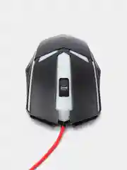 Черный мышь компьютерная проводная игровая, 1200 dpi, 130см, пластик