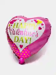 Розовый воздушный фольгированный шар "Сердце"