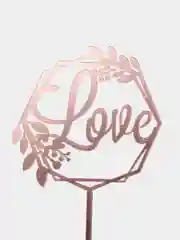 Топпер "Love" цвет розовый, топпер на торт, украшение