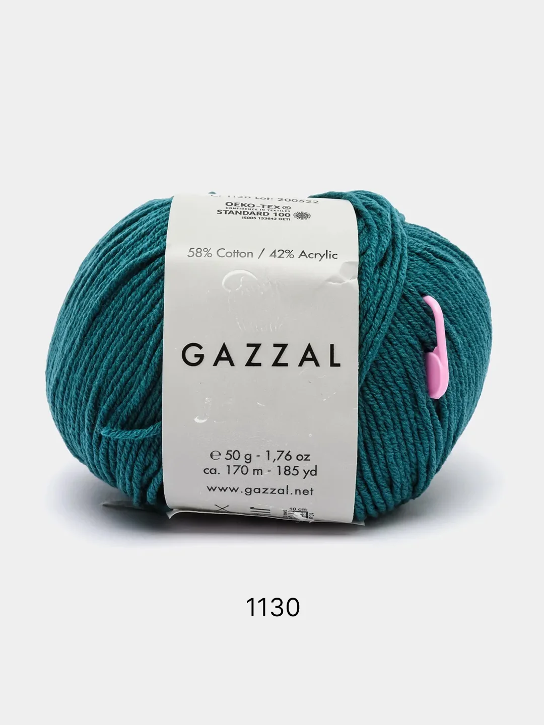Морской пряжа Gazzal Jeans 58% Хлопок 42% Акрил 50г 170м  Газал Джинс