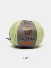 Салатовый пряжа Gazzal Jeans 58% Хлопок 42% Акрил 50г 170м  Газал Джинс