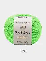 Золотистый хаки пряжа Gazzal Jeans 58% Хлопок 42% Акрил 50г 170м  Газал Джинс