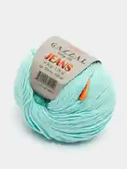 Бирюзовый пряжа Gazzal Jeans 58% Хлопок 42% Акрил 50г 170м  Газал Джинс