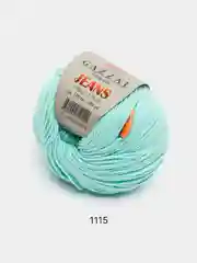 Бирюзовый пряжа Gazzal Jeans 58% Хлопок 42% Акрил 50г 170м  Газал Джинс