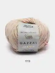Светло-бежевый пряжа Gazzal Jeans 58% Хлопок 42% Акрил 50г 170м  Газал Джинс