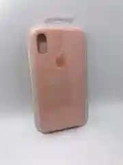 Розовый защитный силиконовый чехол для iPhone X iPhone 10, с яблоком