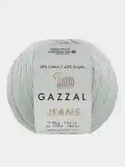 Серебряный пряжа Gazzal Jeans 58% Хлопок 42% Акрил 50г 170м  Газал Джинс
