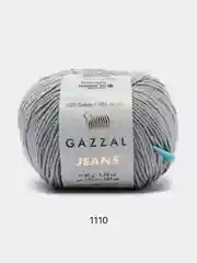 Серый пряжа Gazzal Jeans 58% Хлопок 42% Акрил 50г 170м  Газал Джинс