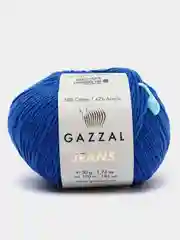 Темно-синий пряжа Gazzal Jeans 58% Хлопок 42% Акрил 50г 170м  Газал Джинс