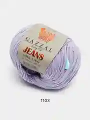 Лавандовый пряжа Gazzal Jeans 58% Хлопок 42% Акрил 50г 170м  Газал Джинс