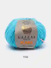 Лазурный пряжа Gazzal Jeans 58% Хлопок 42% Акрил 50г 170м  Газал Джинс