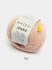 Песочный хаки пряжа Gazzal Jeans 58% Хлопок 42% Акрил 50г 170м  Газал Джинс