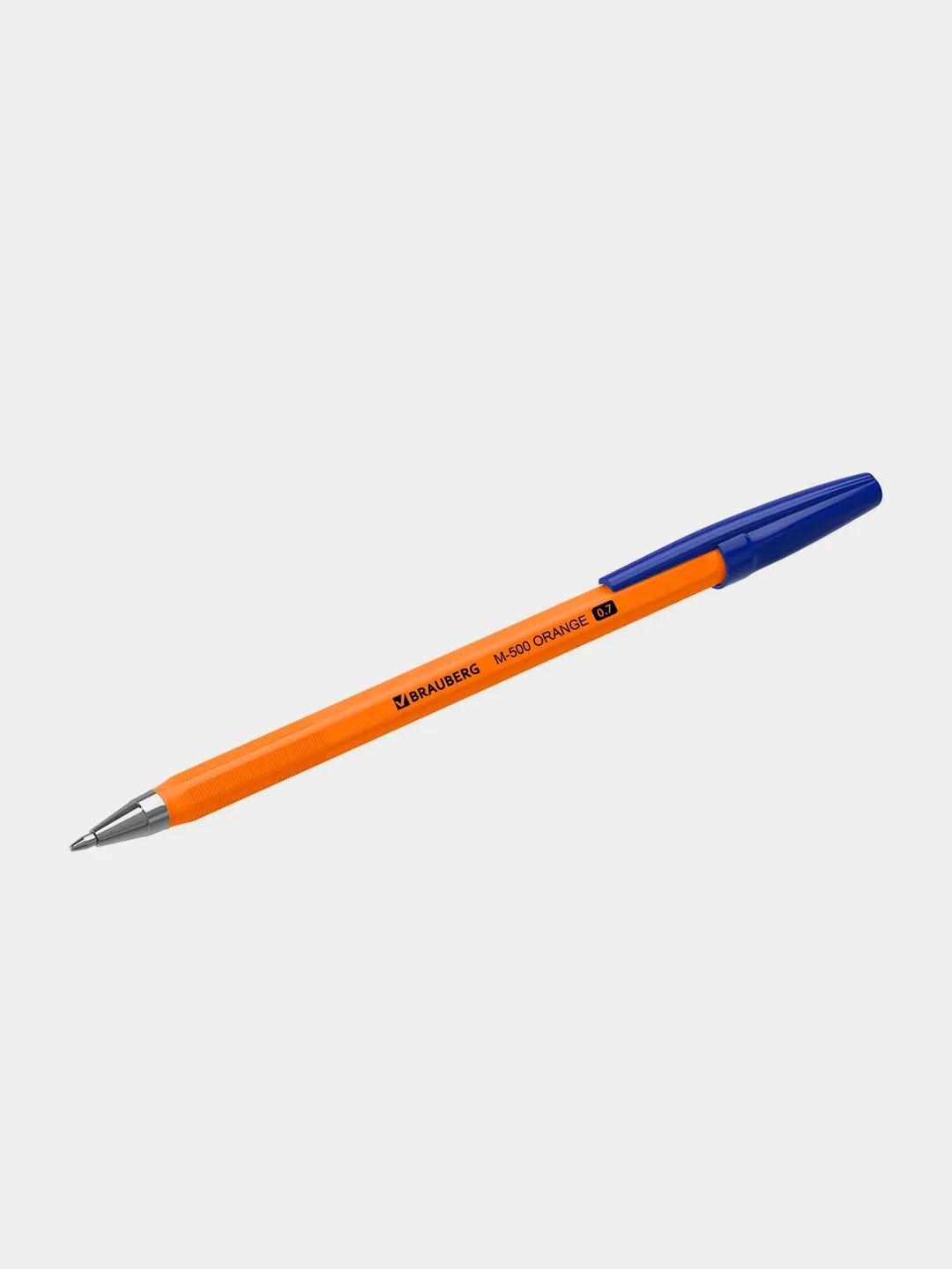 Ручка шариковая BRAUBERG M-500 Orange, синяя, 50 штук, 0,35 мм