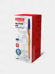 Ручка шариковая BRAUBERG M-500 Orange, синяя, 50 штук, 0,35 мм