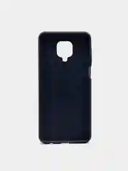 Темно-синий чехол Xiaomi Redmi Note 9S / Note 9 Pro имитация под карбон и металл