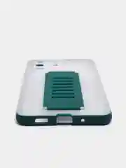 Тёмно-зелёный противоударный чехол с ремешком-держателем для Samsung Galaxy S20, S20 Plus, S20 Ultra
