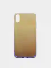 Синий меланж чехол iPhone XR, Xs Max силиконовый прозрачный с градиентом