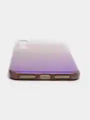 Синий меланж чехол iPhone XR, Xs Max силиконовый прозрачный с градиентом