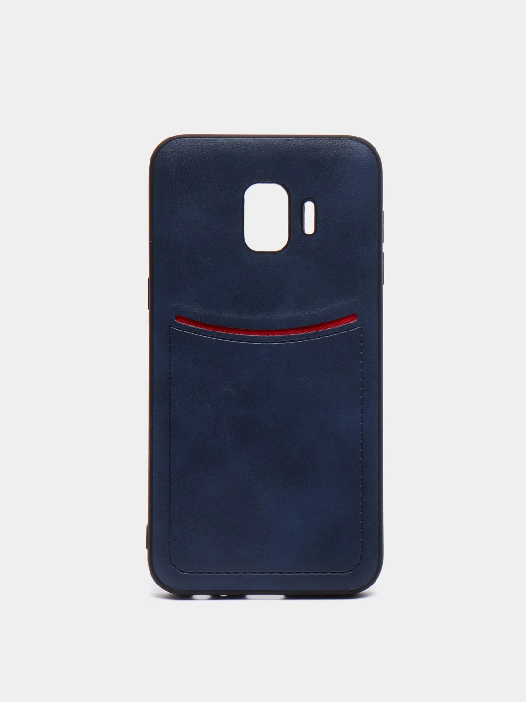 Синий чехол из эко кожи с карманом на Samsung J2 Core J2 Pro J6 J4 Core J4 Plus J4 J6 Plus J8