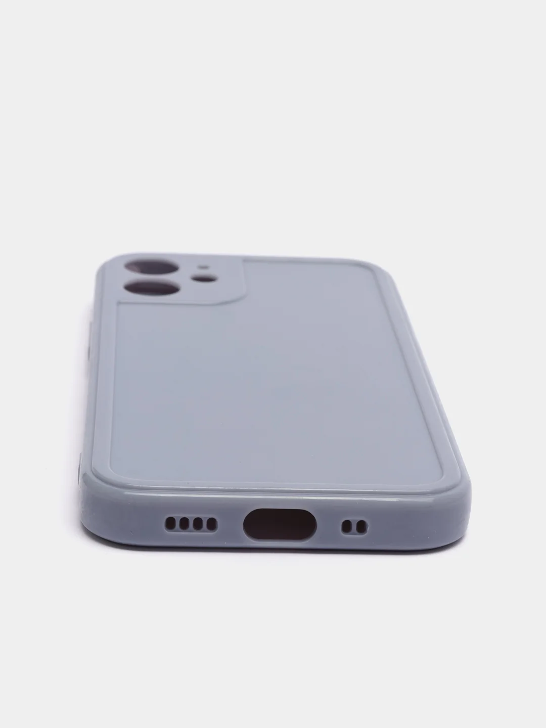 Небесно-голубой силиконовый глянцевый чехол для iPhone 12, 12 Pro, 12 mini, 11, 11 Pro, XR