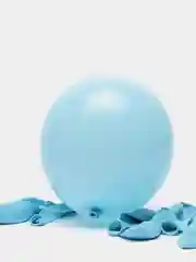 Голубой воздушные шары, блестящие, 10 штук
