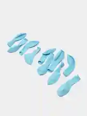 Голубой воздушные шары, блестящие, 10 штук