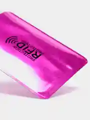 Розовый чехол для банковских карт АнтиВор RFID