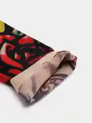 Желтый тату-рукава с рисунком