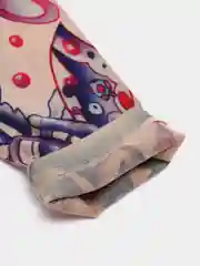 Красный тату-рукава с рисунком