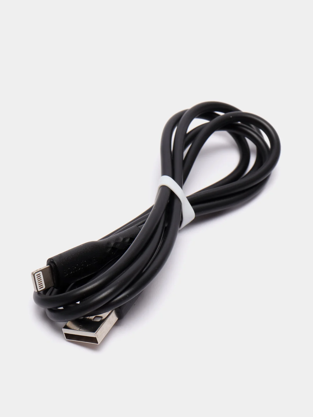 Черный кабель для зарядки iPhone 6, 7, 8, X, XS, XR, 11 USB Lightning Borofone BX48