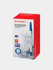 Ручка шариковая BRAUBERG Stick Medium, синяя, 48 штук, линия 0,5 мм