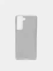 Серебряный чехол блестящий для Samsung Galaxy S21FE, накладка c блёстками для Самсунг S21 FE