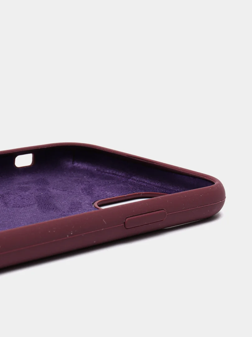 Тёмно-бордовый чехол для iPhone XR, 11, 12, 12 Pro, 12 Pro MAX, 13, 13 Pro, 13 Pro MAX
