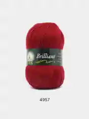 Бордовый пряжа Vita Brilliant 55% Акрил 45% Шерсть Ластер 100г 380м