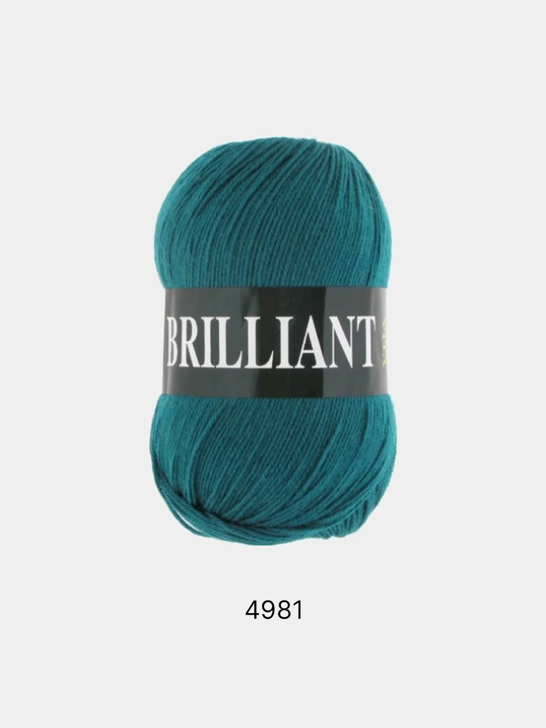 Тёмно-бирюзовый пряжа Vita Brilliant 55% Акрил 45% Шерсть Ластер 100г 380м
