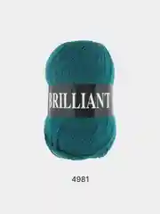 Тёмно-бирюзовый пряжа Vita Brilliant 55% Акрил 45% Шерсть Ластер 100г 380м