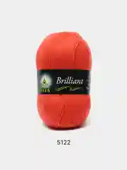 Оранжевый пряжа Vita Brilliant 55% Акрил 45% Шерсть Ластер 100г 380м