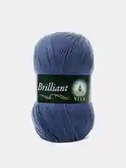 Индиго пряжа Vita Brilliant 55% Акрил 45% Шерсть Ластер 100г 380м