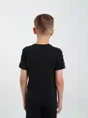 Черный футболка базовая детская Alga