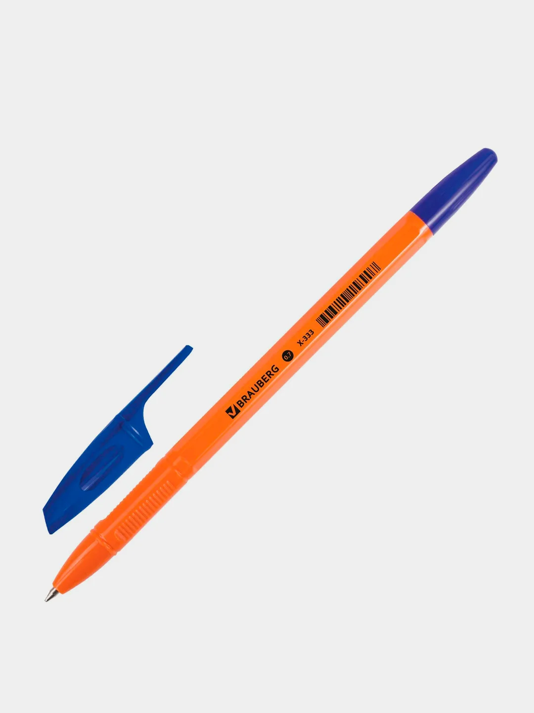 Ручка шариковая BRAUBERG "X-333 Orange", синяя, 50 штук, линия 0,35 мм, 880006