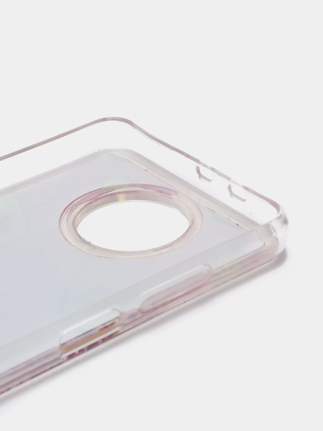 Розовый чехол Xiaomi Redmi Note 9T / Redmi Note 9 5G силиконовый переливающийся жидкий с блестками