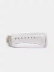Белый силиконовый ремешок для Xiaomi mi band 3 / 4 / 5 / 6 / 7 принты с цветами
