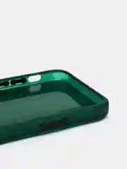 Зеленый чехол на iPhone X, XS, 1,5 мм Плотный цветной