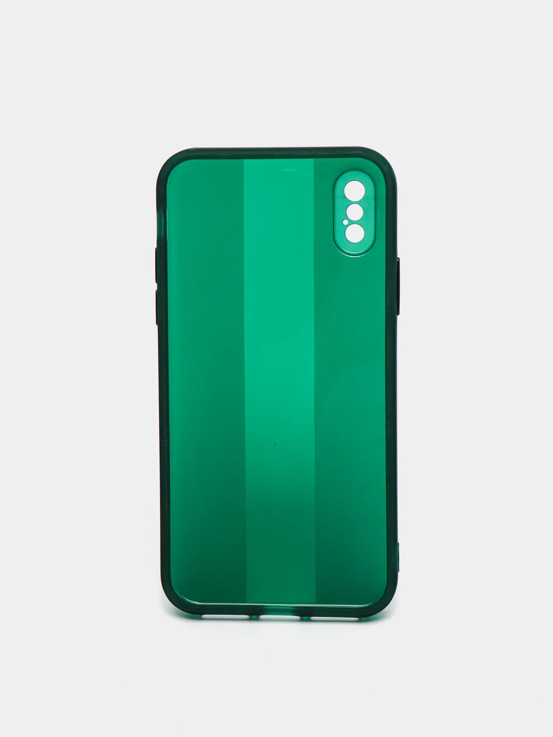 Зеленый чехол на iPhone X, XS, 1,5 мм Плотный цветной