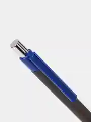 Ручка-автомат шариковая BRAUBERG Capital+, синяя, soft-touch, 0,35 мм, 12 штук, 880189