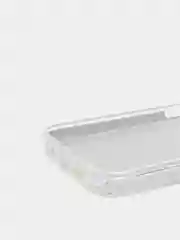 Серебряный чехол блестящий iPhone 13 накладка с блёстками