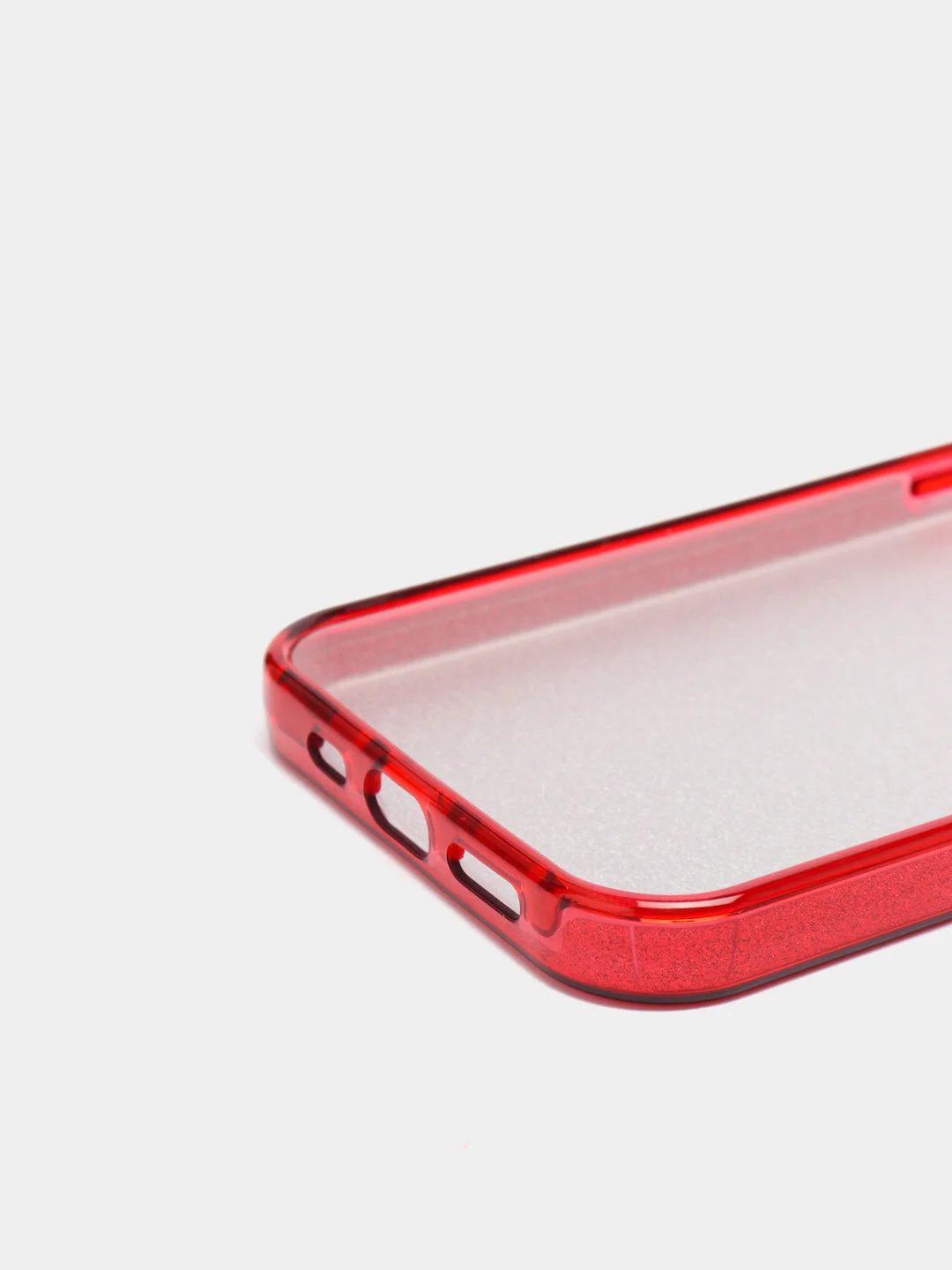 Красный чехол блестящий, накладка c блестками iPhone 12