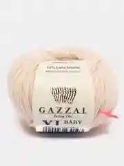 Бежевый пряжа Gazzal Baby Wool XL 40% Полиакрил 40% Мериносовая шерсть 20% Кашемир ПА 50г 100м